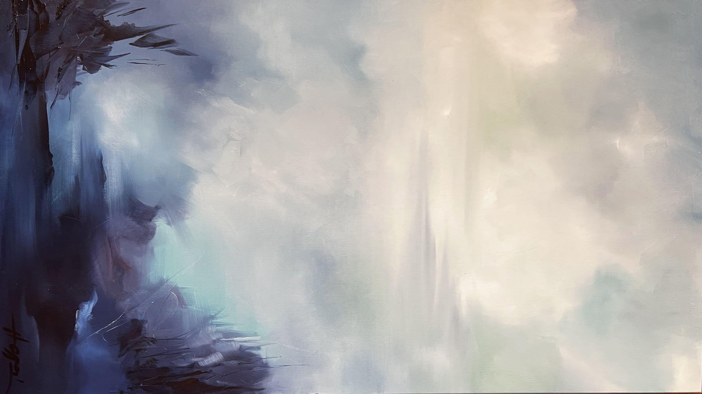 Anamaria Cepoi   Silence, Painting rotated   reframed by Unknown Artist