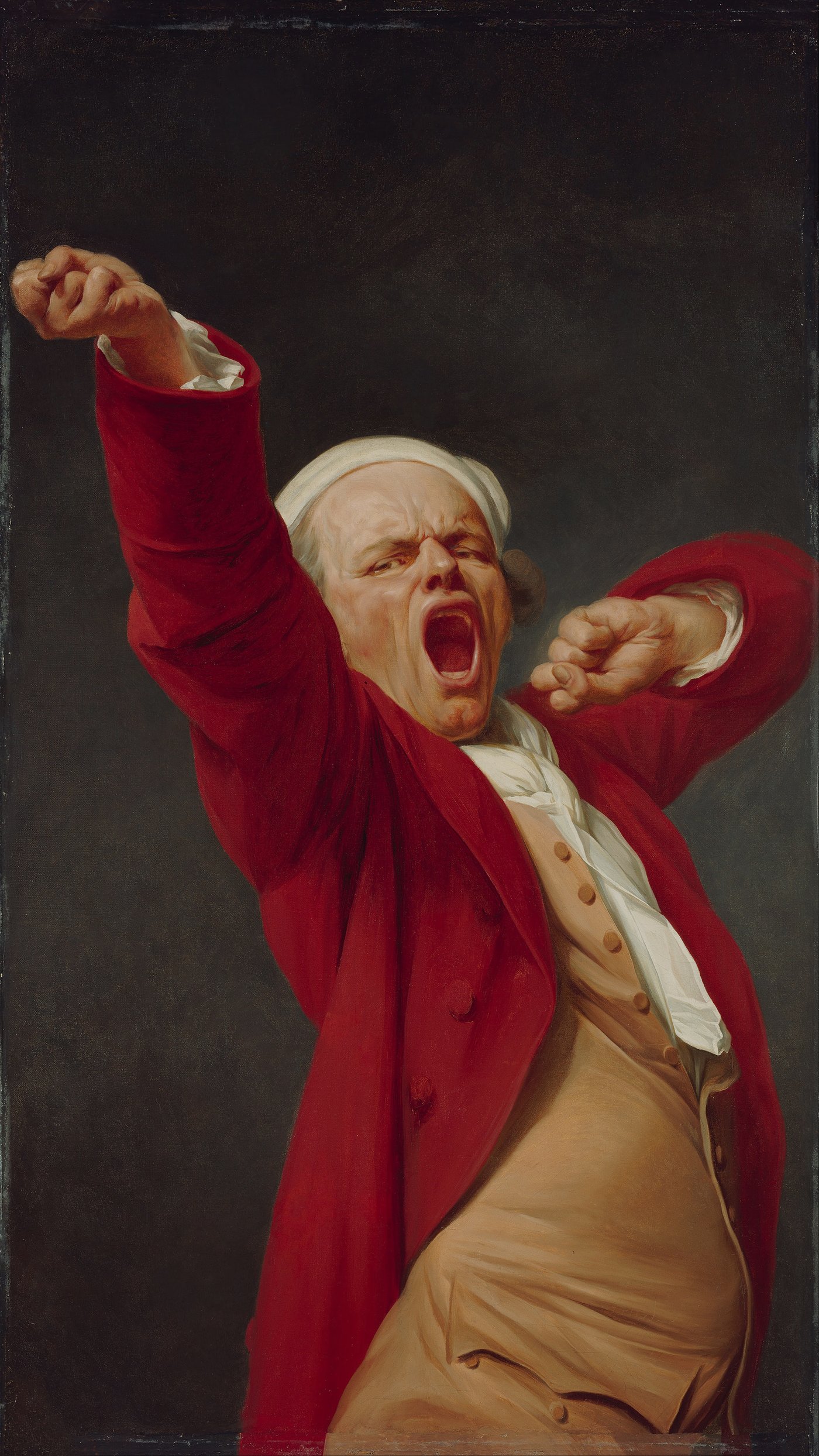 Joseph Ducreux   Self Portrait, Yawning   reframed by Unknown Artist