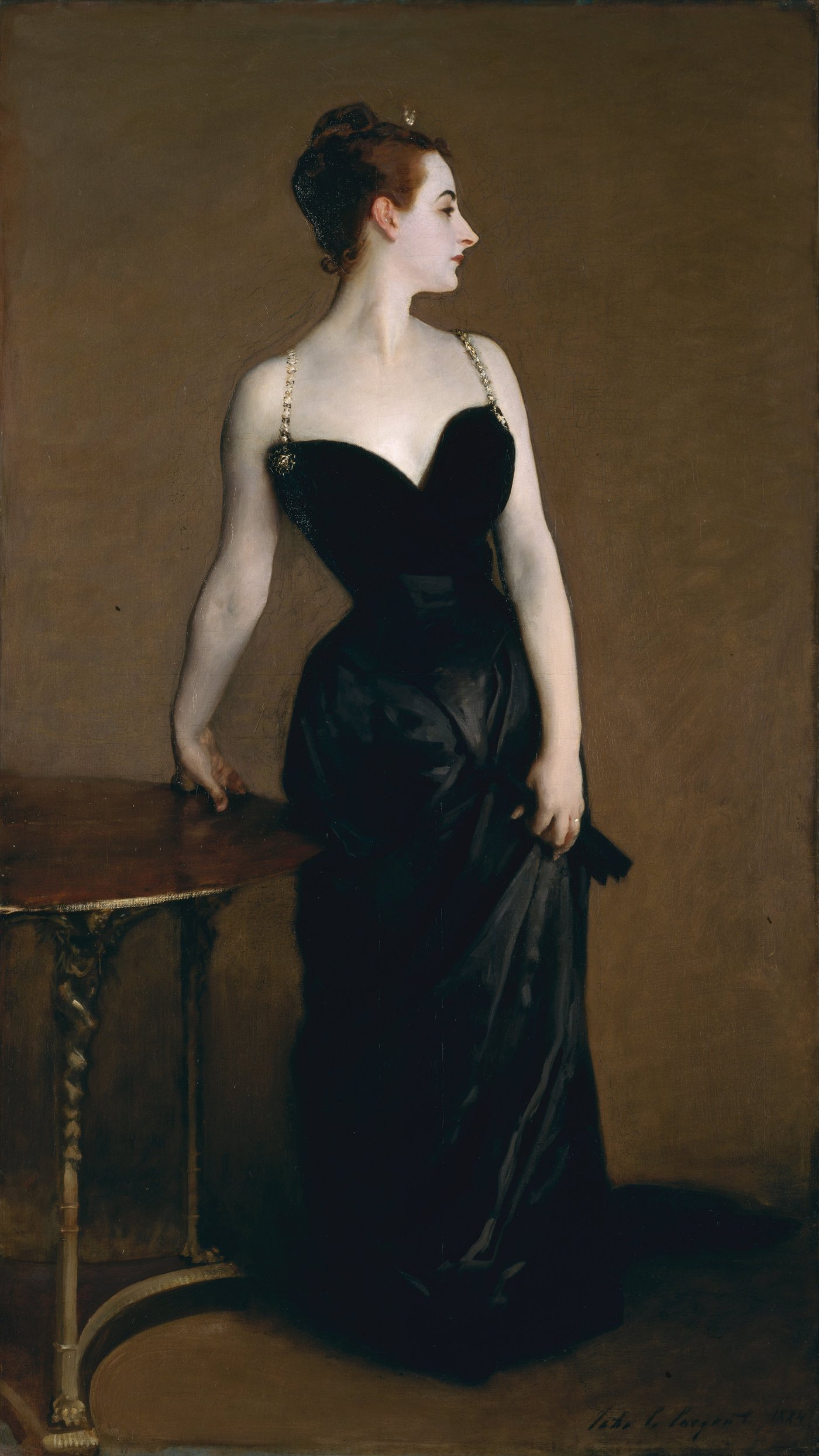 John Singer Sargent   Madame X   portrait   reframed by Unknown Artist