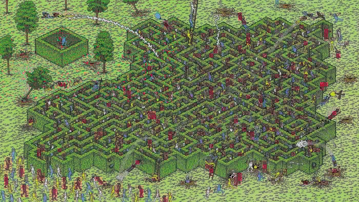 Where's Waldo   The Maze   reframed