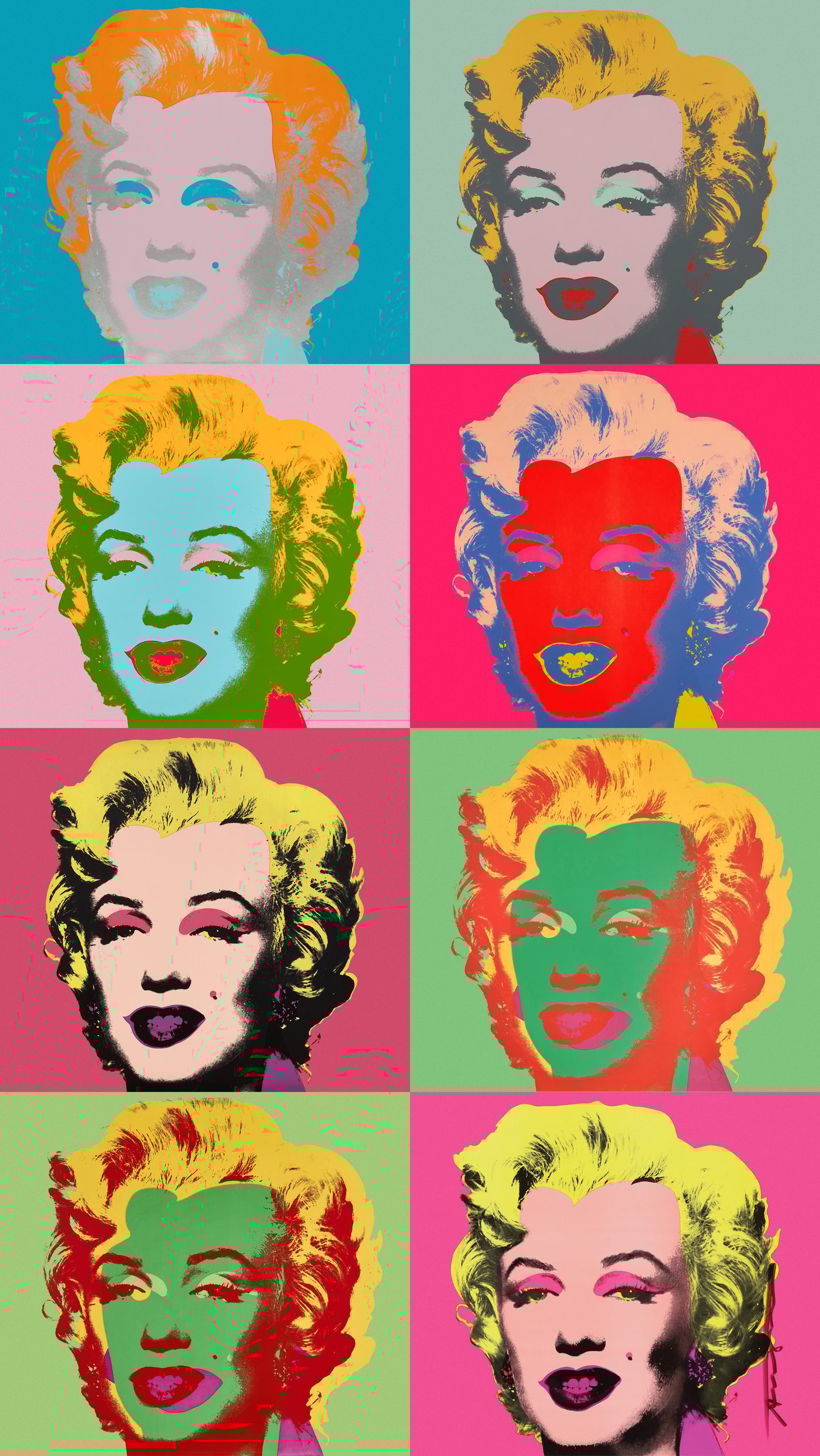 Andy Warhol   Shot Marilyns   portraits   reframed by Unknown Artist