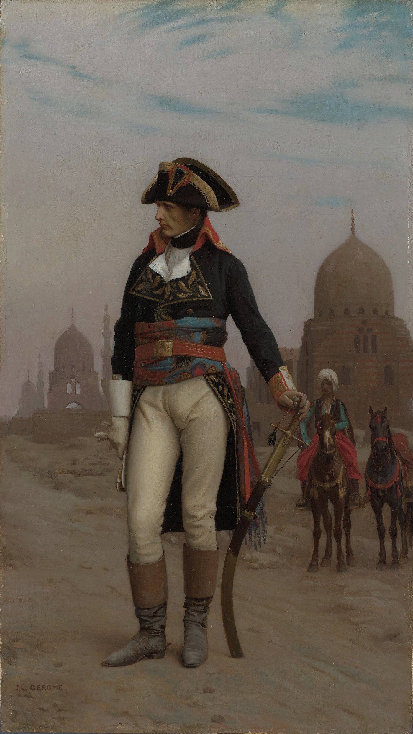 Jean Léon Gérôme   Napoleon in Egypt   reframed by Unknown Artist