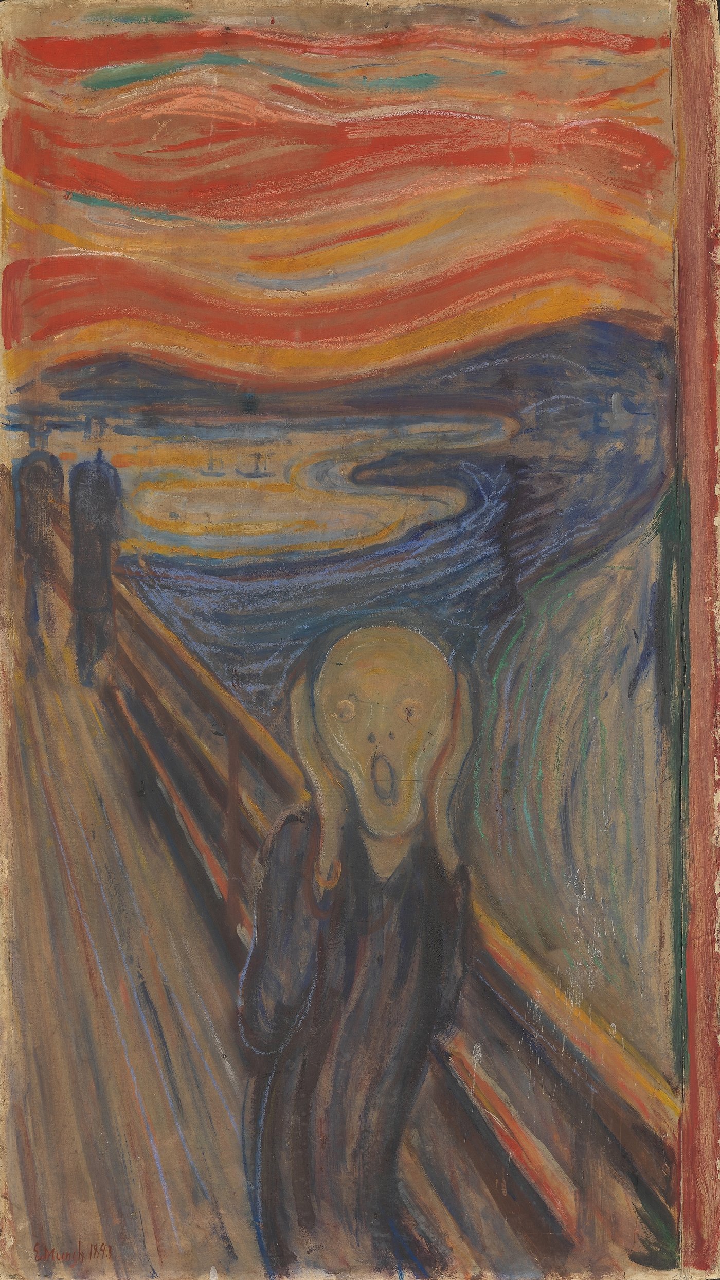Edvard Munch   the scream   portrait   reframed by Unknown Artist