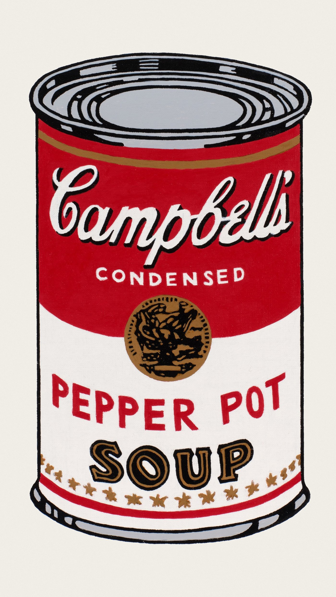 Richard Pettibone   Andy Warhol Large Campbell's Soup Can, Pepper Pot   reframed by Unknown Artist
