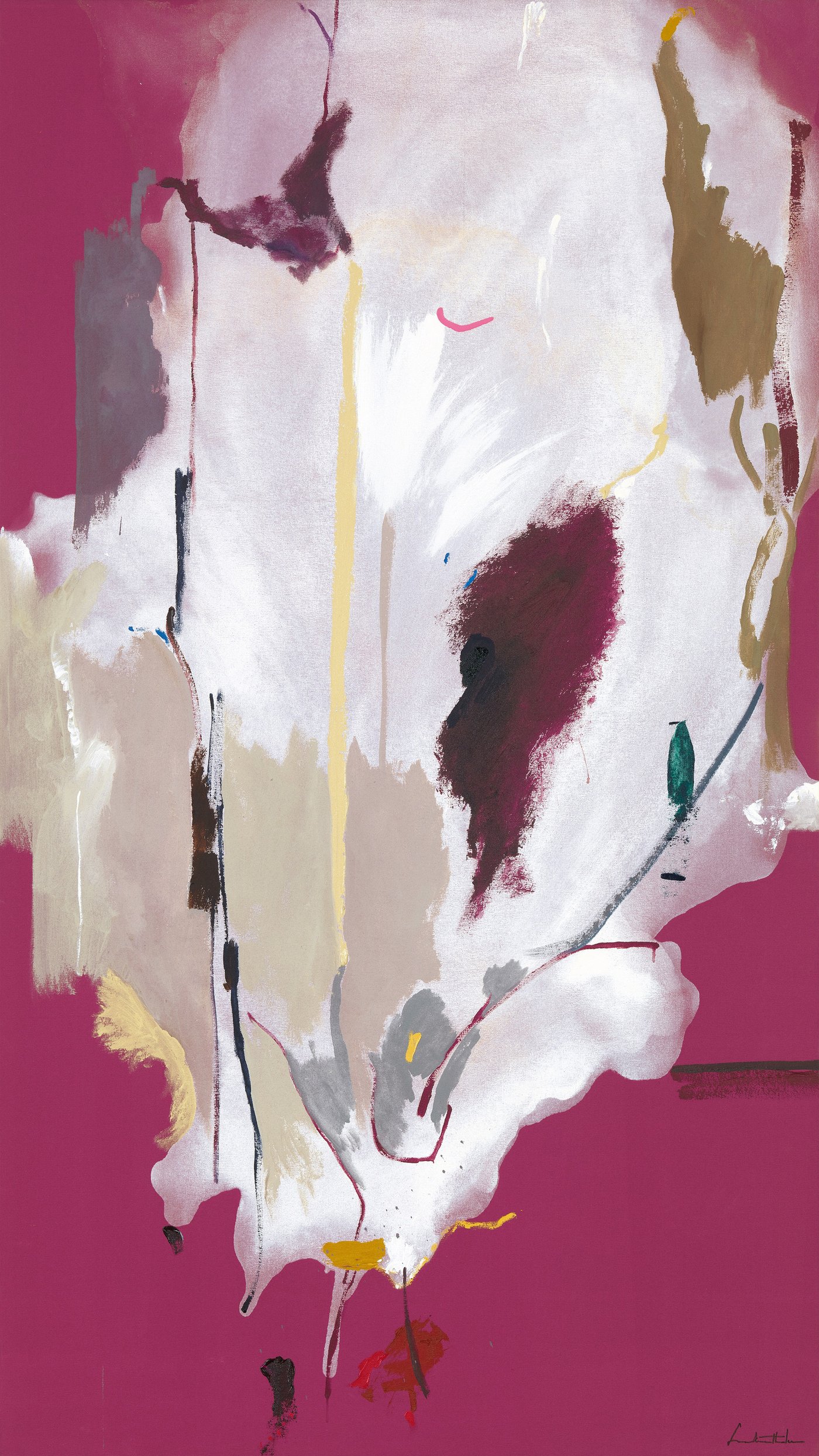 Helen Frankenthaler   Columbine   portrait   reframed by Unknown Artist